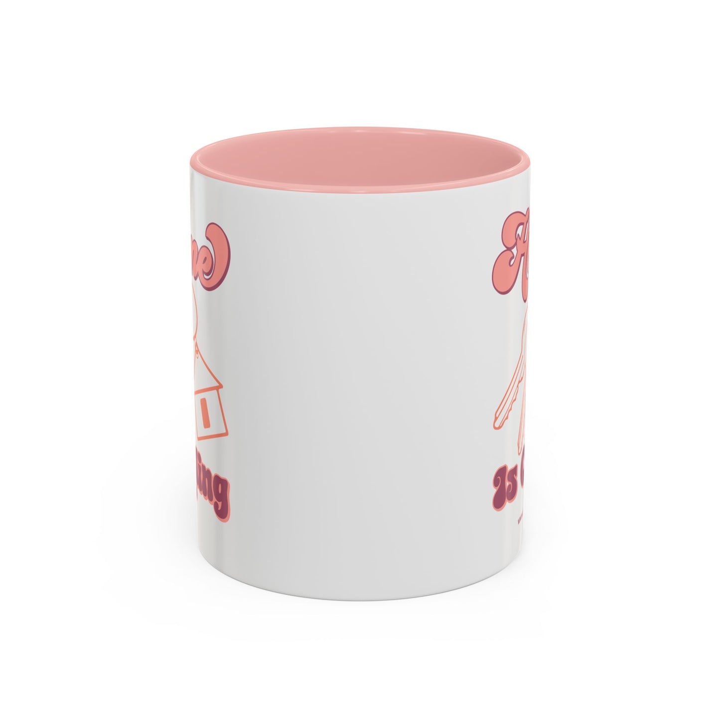 Home Is Calling Realtor Accent Coffee Mug (11, 15oz)