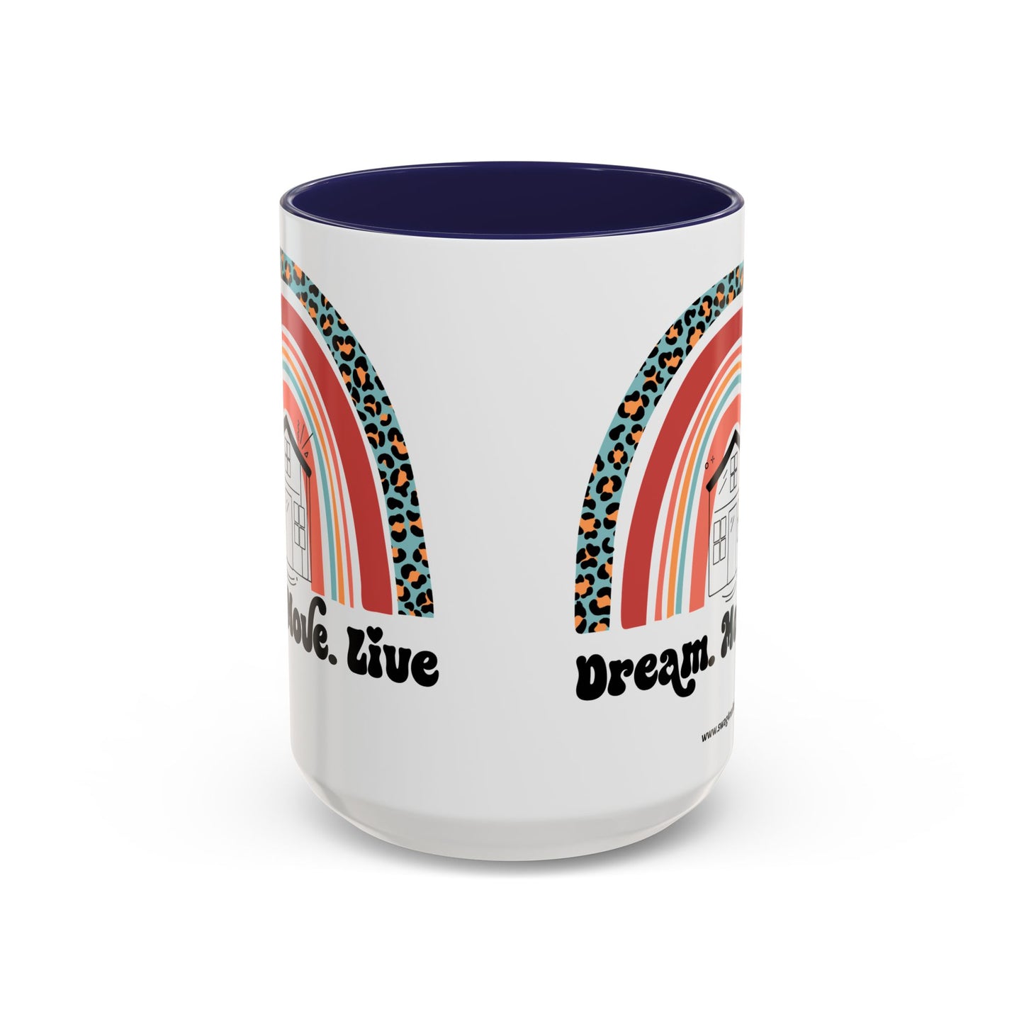 Dream Move Live Realtor Accent Coffee Mug (11, 15oz)