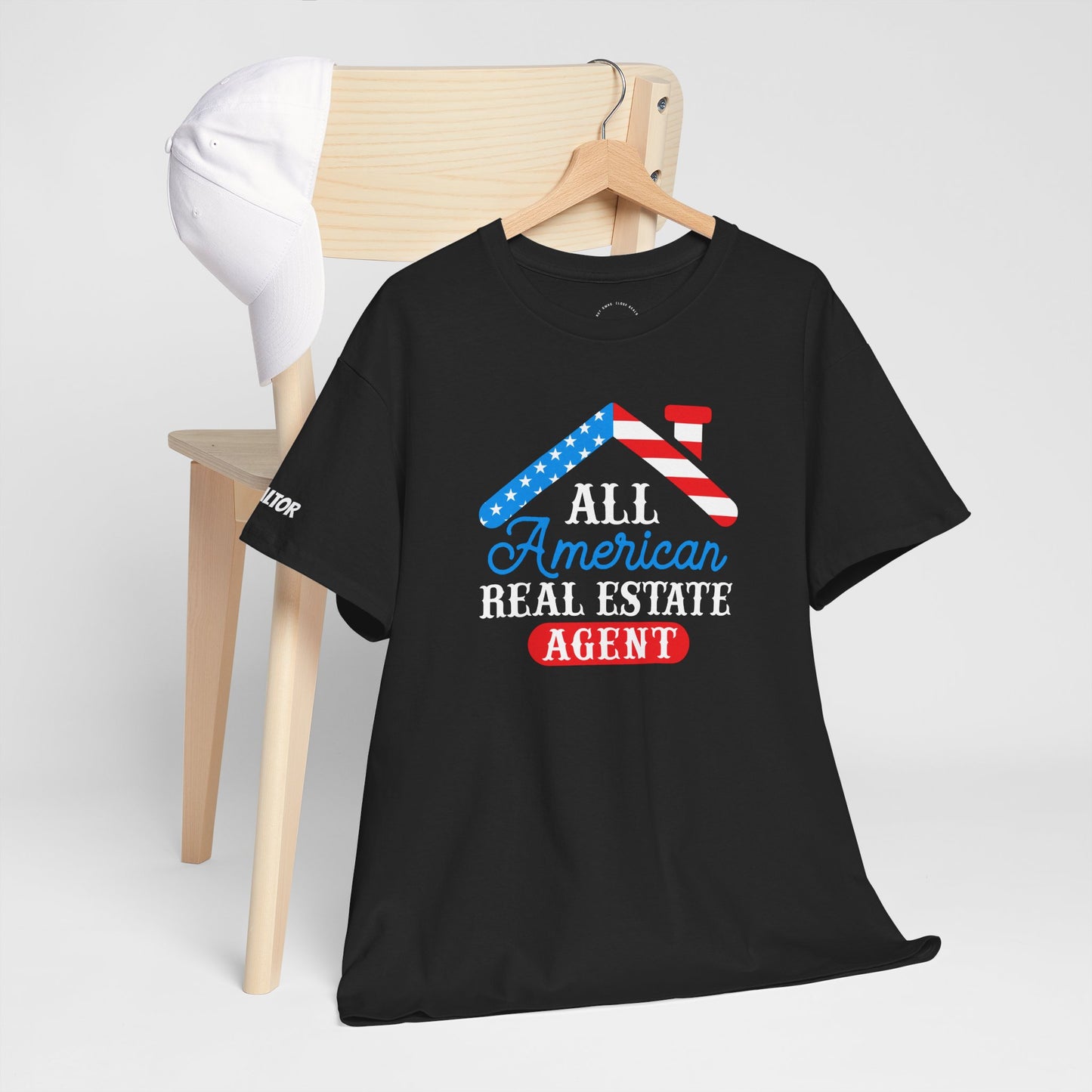 All American Real Estate Agent Tee – Red, White & Real Estate