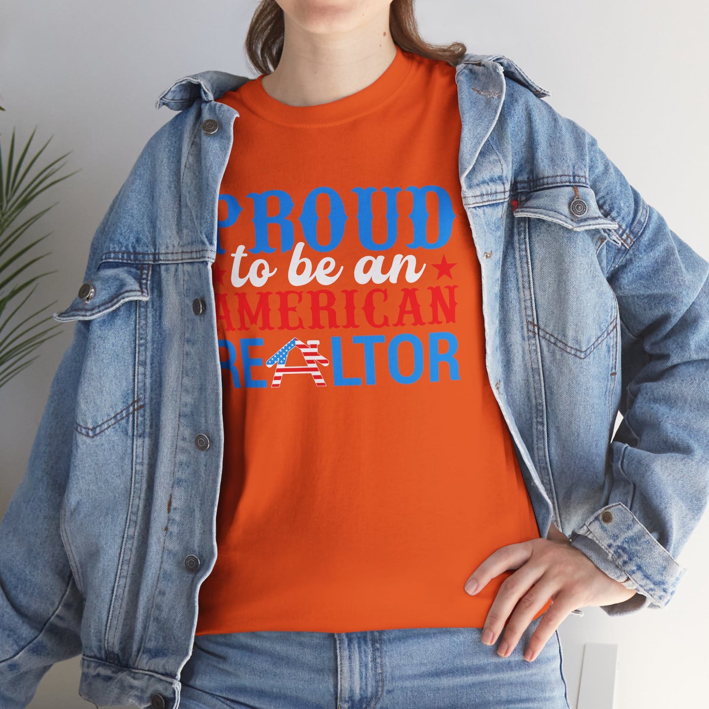 Proud to Be an American Realtor Tee – Bold, Brave & Built to Sell 🏡⭐