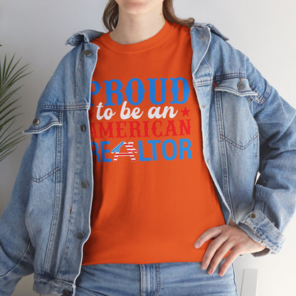 Proud to Be an American Realtor Tee – Bold, Brave & Built to Sell 🏡⭐