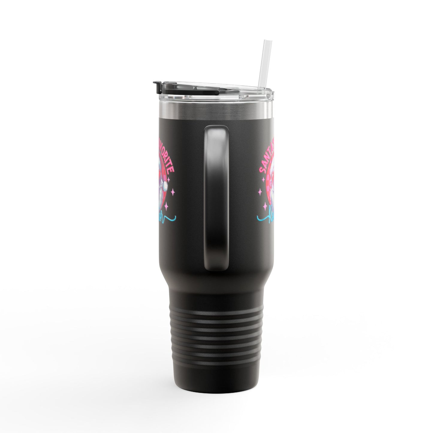 Santa’s Favorite Realtor Tumbler – 40 oz Stainless Steel Mug with Holiday Design