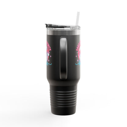 Santa’s Favorite Realtor Tumbler – 40 oz Stainless Steel Mug with Holiday Design