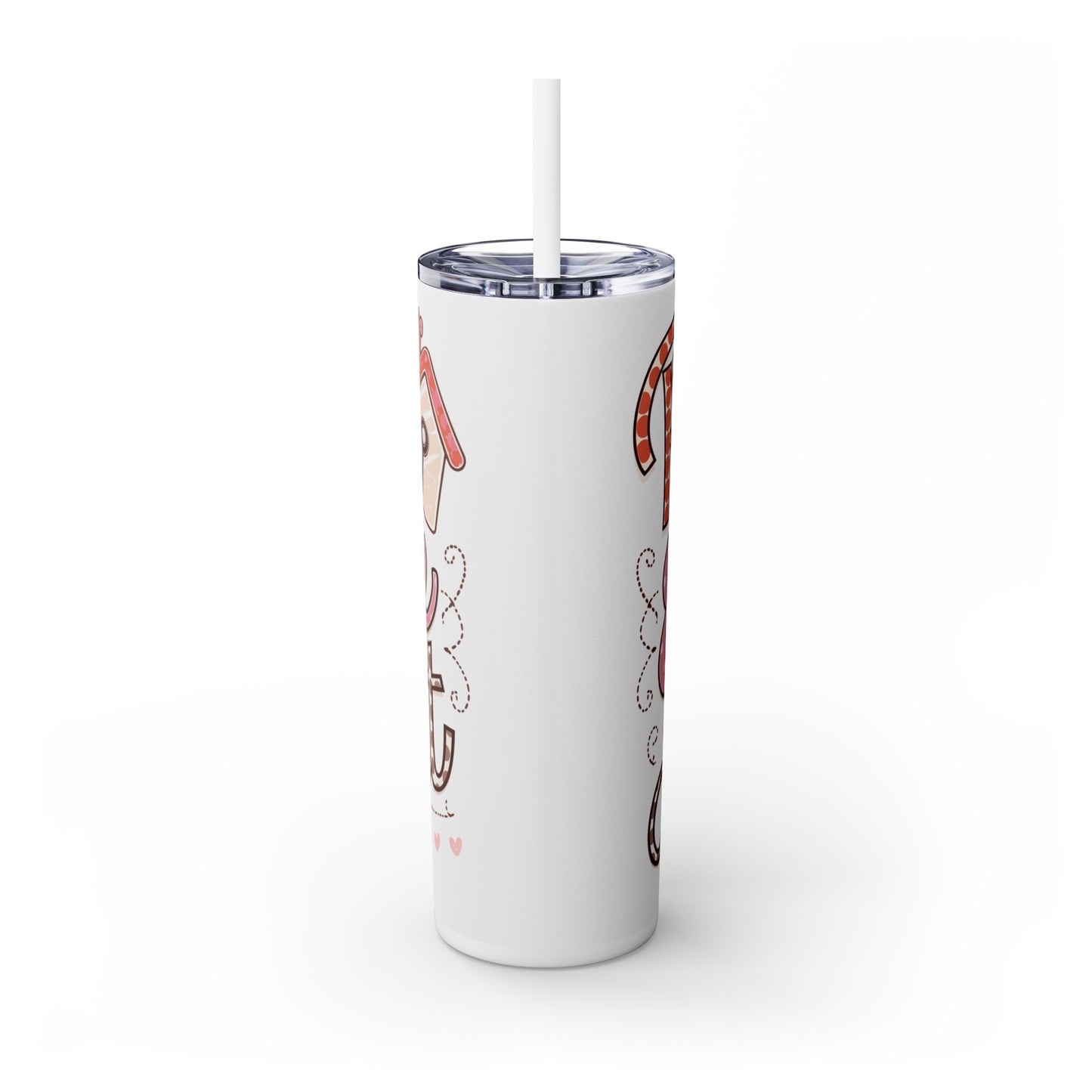 Real Estate Agent Tumbler – Cute Polka Dot Realtor Design with Hearts & House Icon