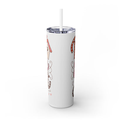 Real Estate Agent Tumbler – Cute Polka Dot Realtor Design with Hearts & House Icon