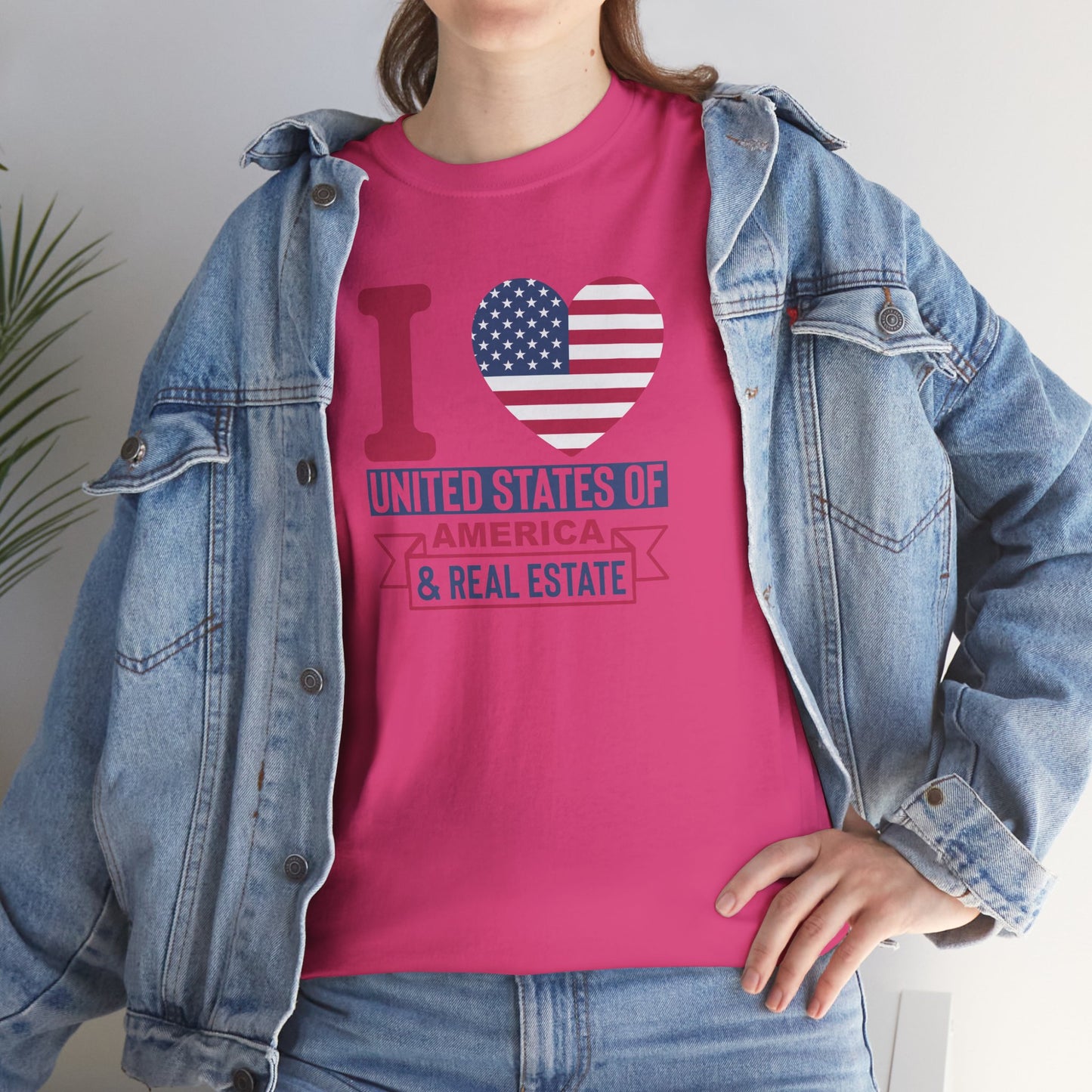 I ❤️ America & Real Estate Tee – Where Freedom Meets the Front Door 🏠