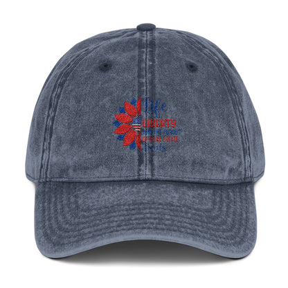 Life Liberty Real Estate Hat – Patriotic Realtor Sunflower Cap