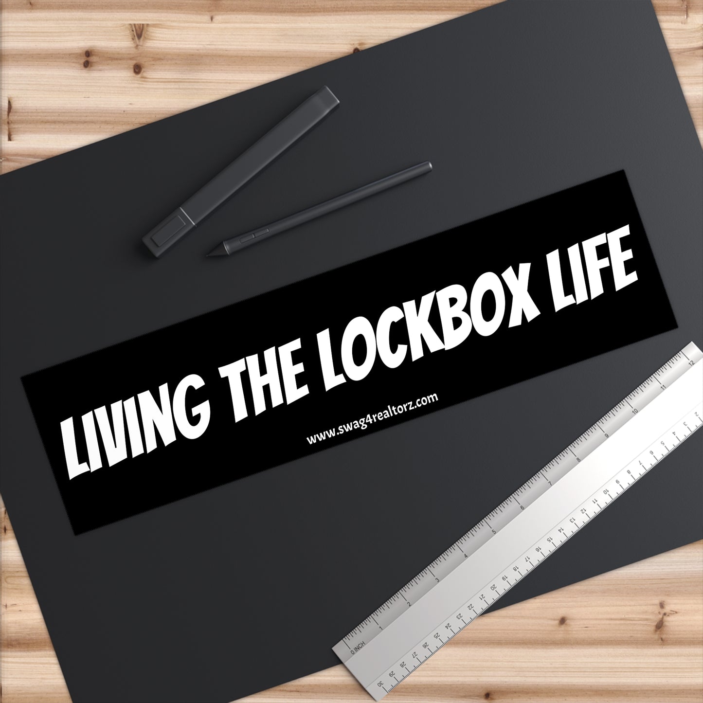 🔑 Living the Lockbox Life Bumper Sticker – Because Realtors Don’t Sleep, They Show! 🚪🚗