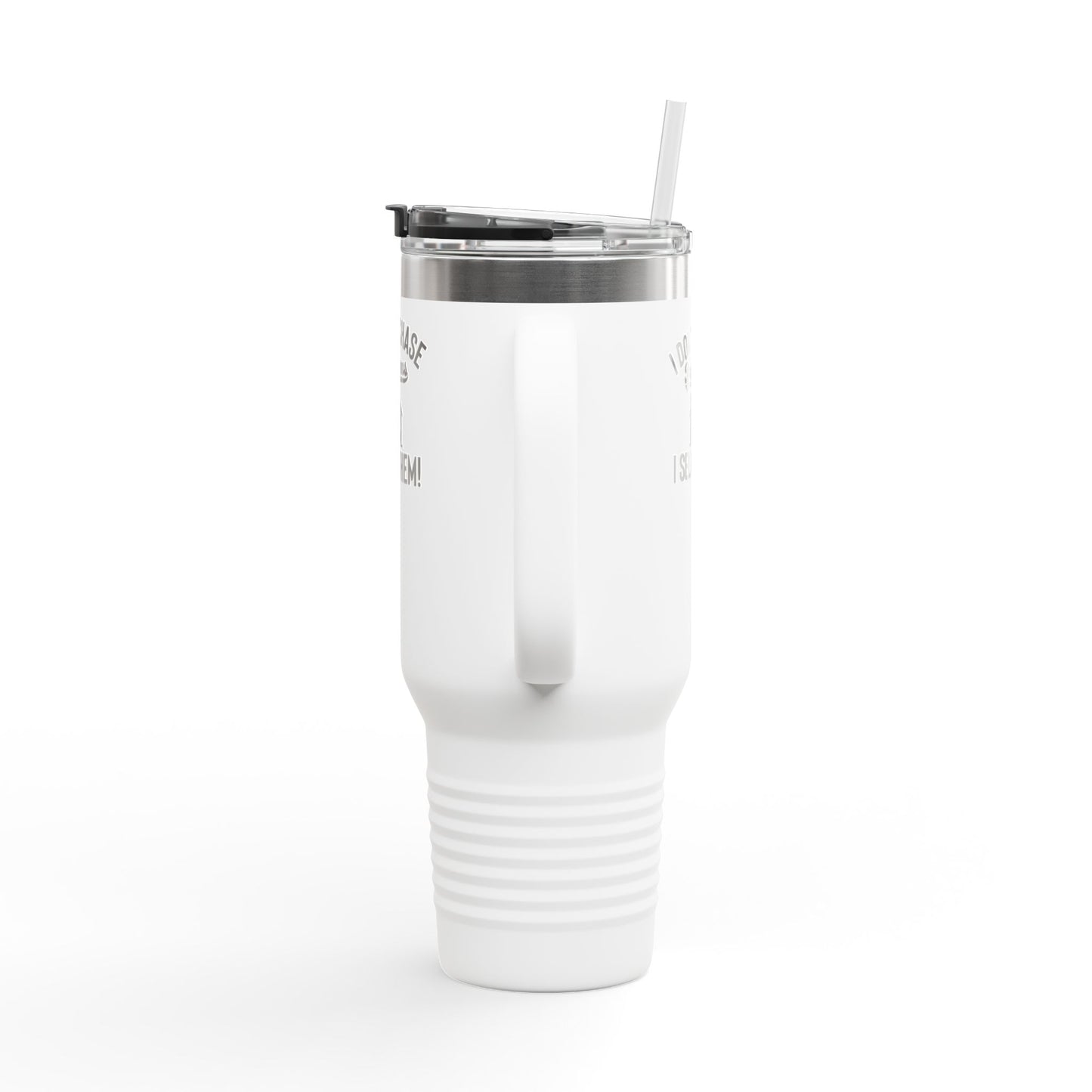 “I Don’t Chase Dreams, I Sell Them” 40oz Realtor Tumbler – Minimalist Power Move 💼💬☕