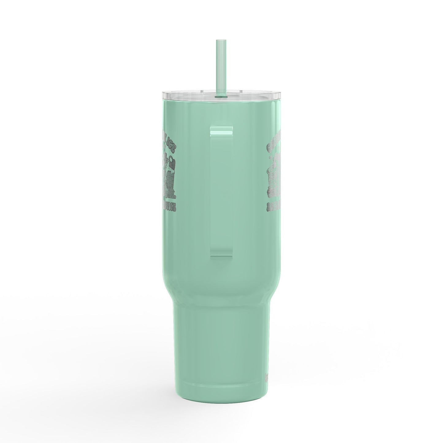 Coffee, Ice & Real Estate Advice Tumbler – 40 oz Stainless Steel Mug for Realtors (Lifestyle Image)