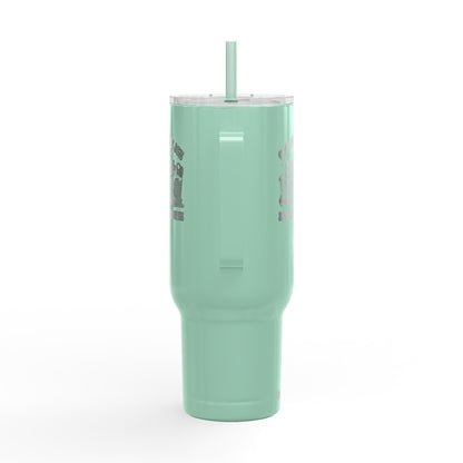 Coffee, Ice & Real Estate Advice Tumbler – 40 oz Stainless Steel Mug for Realtors (Lifestyle Image)