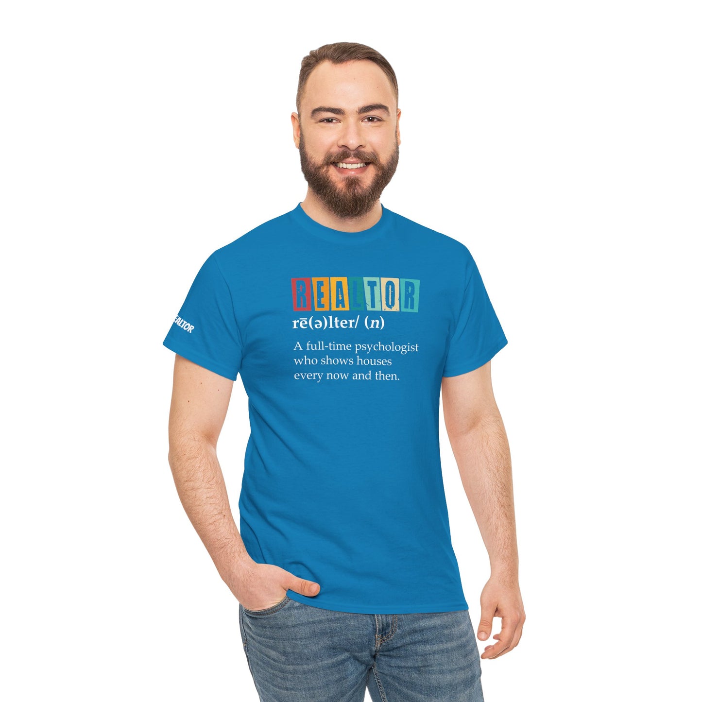 🧠 REALTOR: A Full-Time Psychologist Who Shows Houses Tee – Real Estate Therapy You Can Wear 🏡🛋️