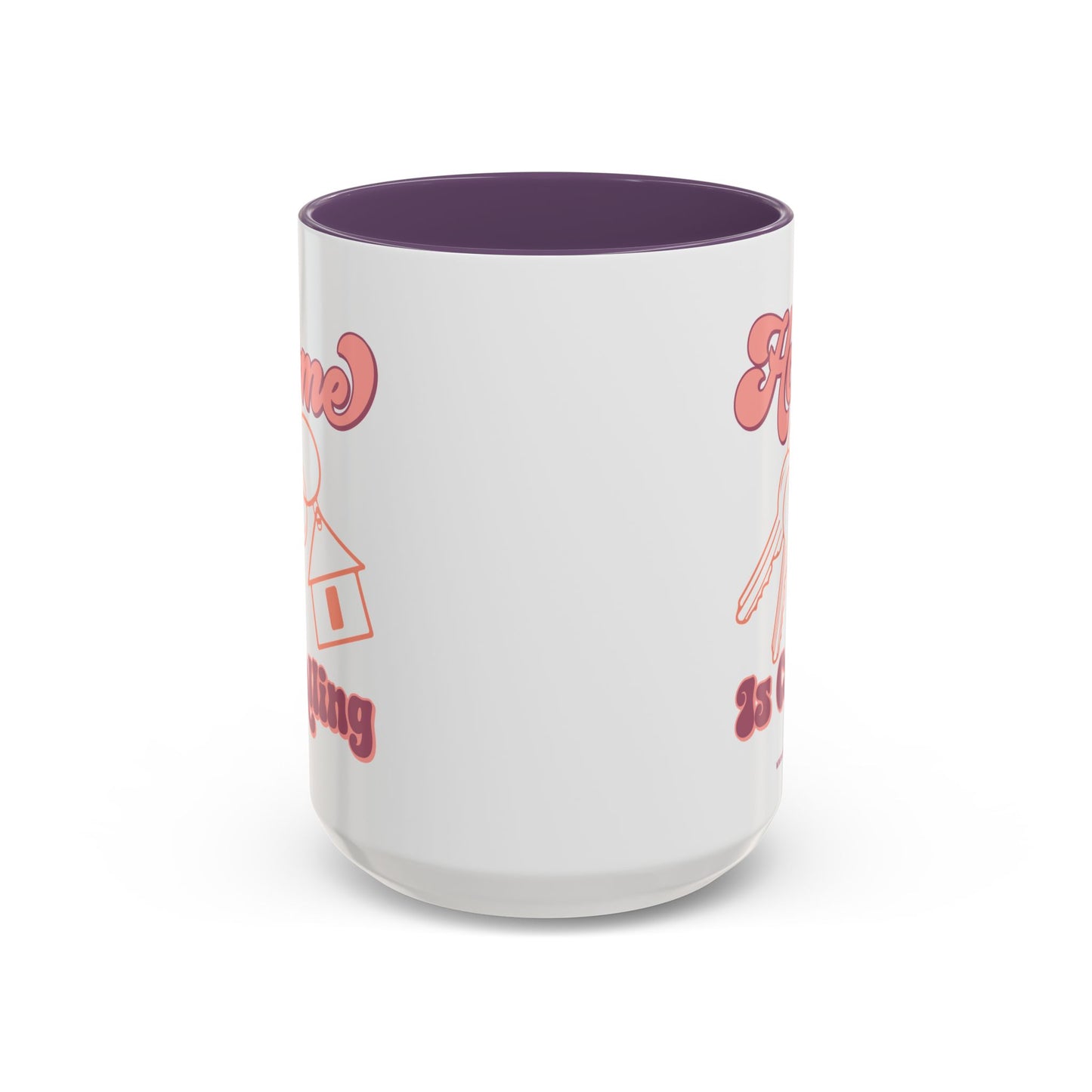 Home Is Calling Realtor Accent Coffee Mug (11, 15oz)