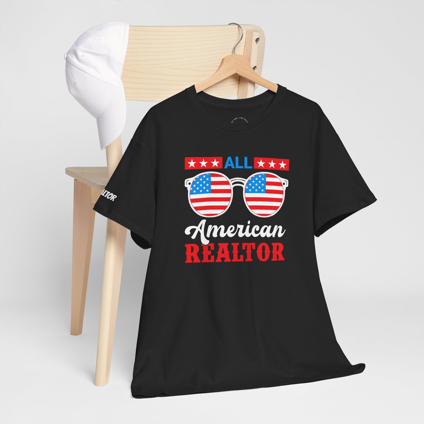 All American Realtor Tee – Selling Homes in Star-Spangled Style