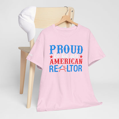Proud to Be an American Realtor Tee – Bold, Brave & Built to Sell 🏡⭐