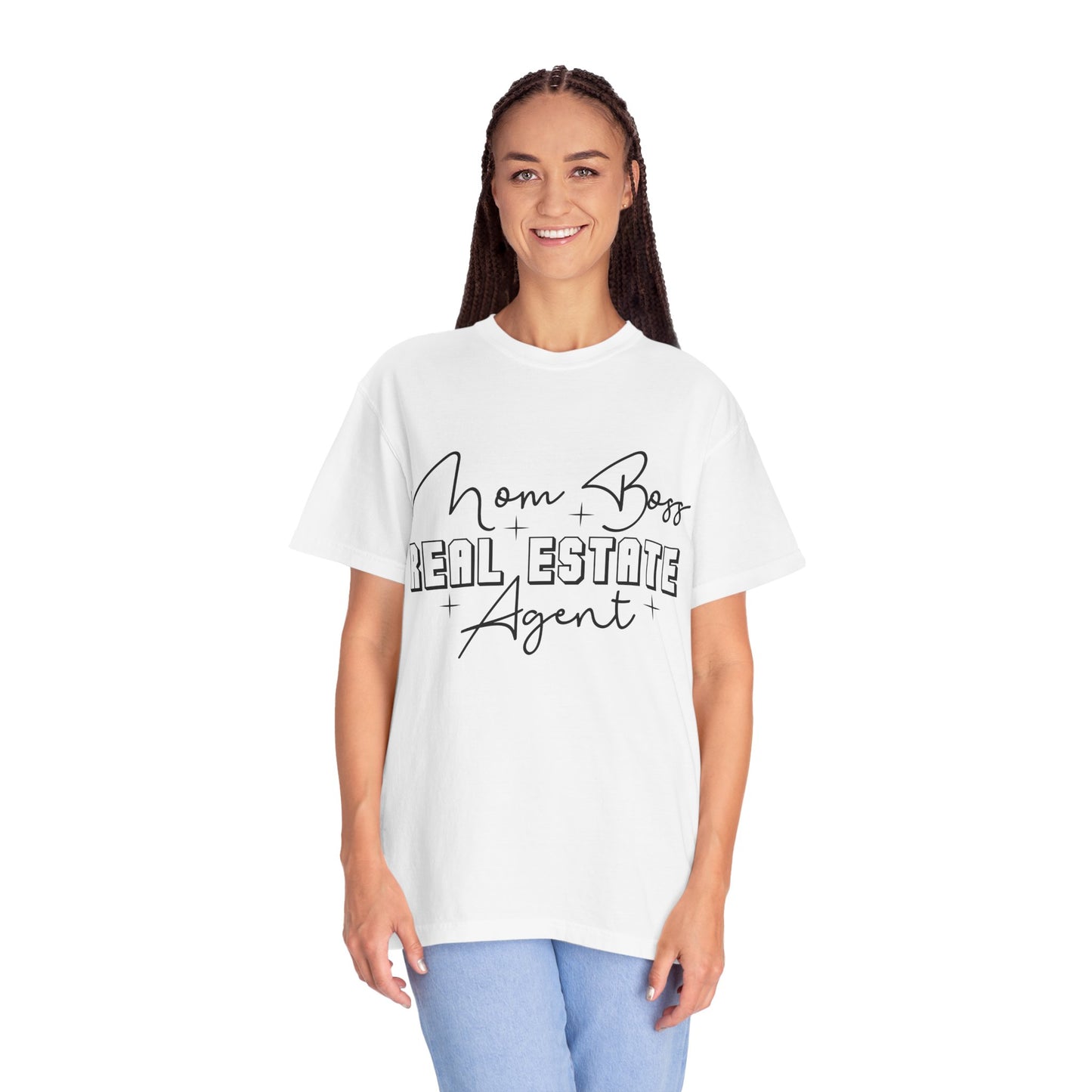 Mom Boss Real Estate Realtor Women Garment-Dyed T-shirt