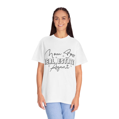 Mom Boss Real Estate Realtor Women Garment-Dyed T-shirt