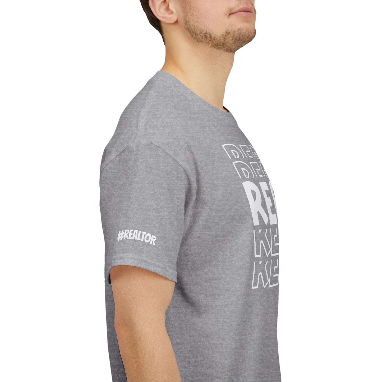 REALTOR Stacked Tee – Loud. Proud. On Repeat. 🔁🏡