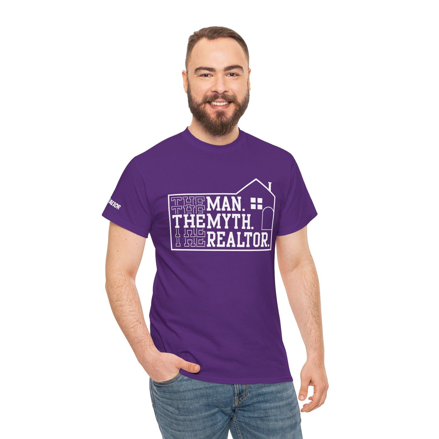 The Man. The Myth. The Realtor. Tee – Legendary Listings Start Here 🏠💬