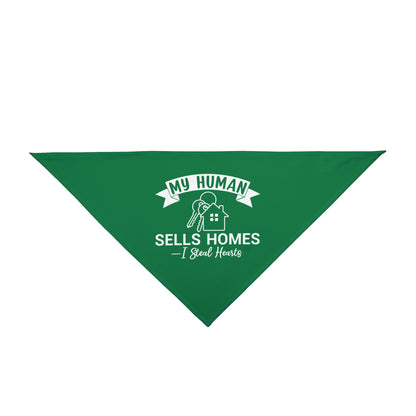 Real Estate Dog Bandana – My Human Sells Homes, I Steal Hearts