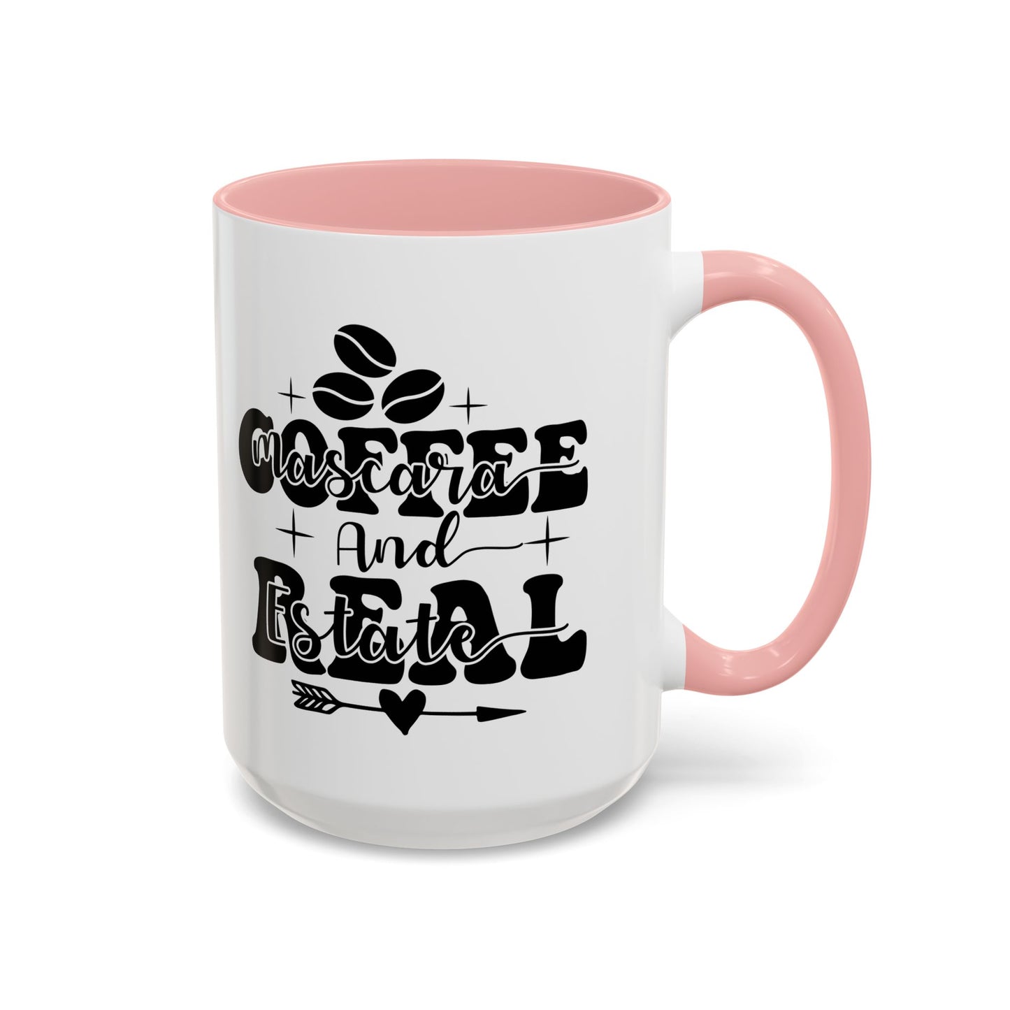 Coffee Mascara And Real Estate Realtor Accent Coffee Mug (11, 15oz)