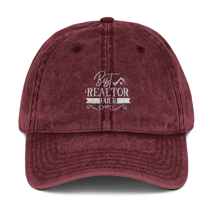 Best Realtor Ever Hat – Embroidered Real Estate Agent Dad Cap