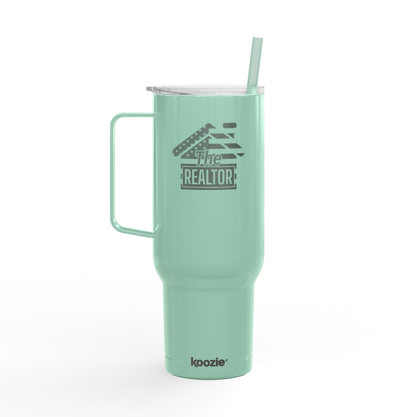 The Realtor – 40oz Black Laser Engraved Tumbler for Agents Who Mean Business 🖤🏠🖋️