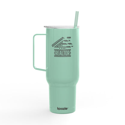 The Realtor – 40oz Black Laser Engraved Tumbler for Agents Who Mean Business 🖤🏠🖋️