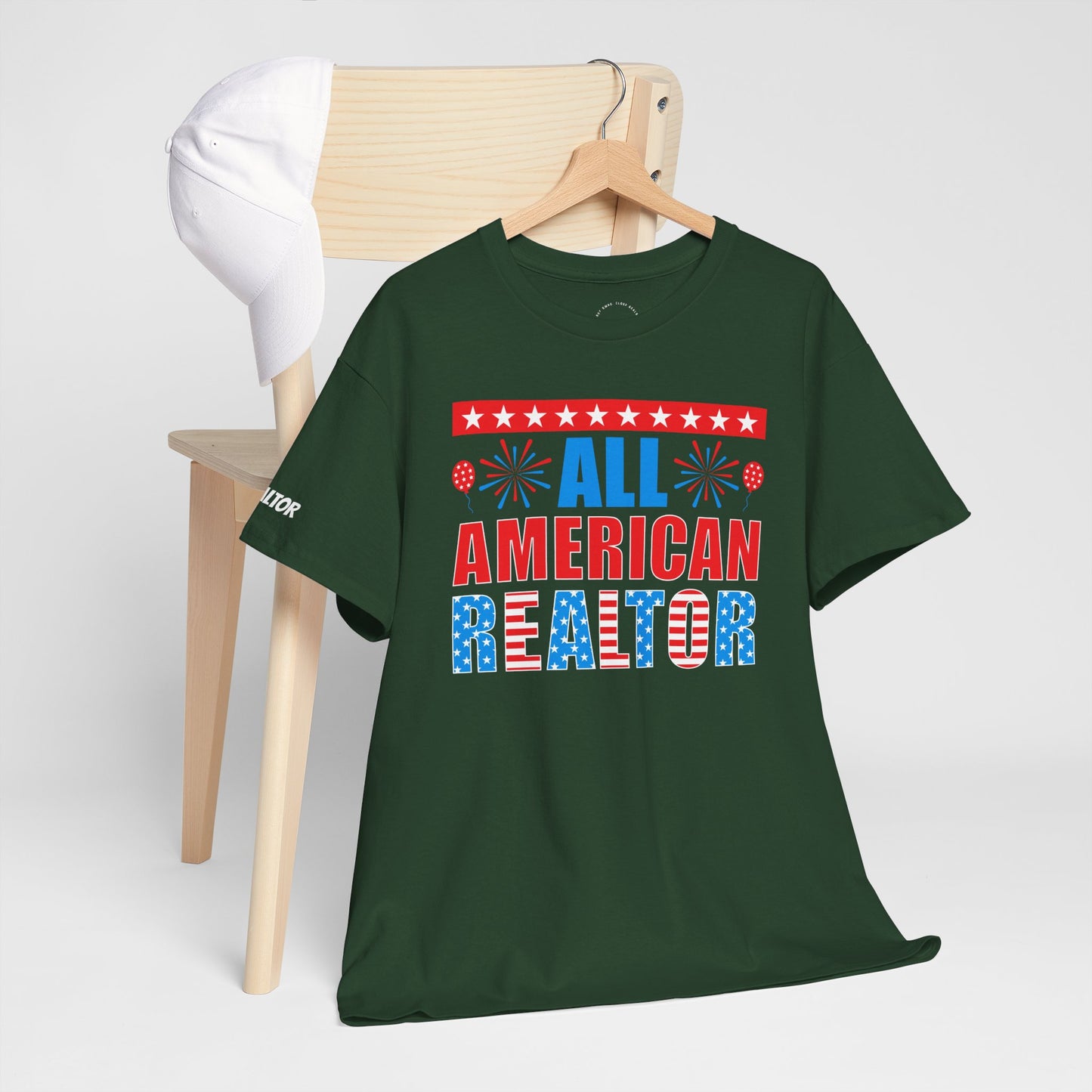 🎇 All American Realtor Tee – Red, White, & Ready to List! 🇺🇸🏠