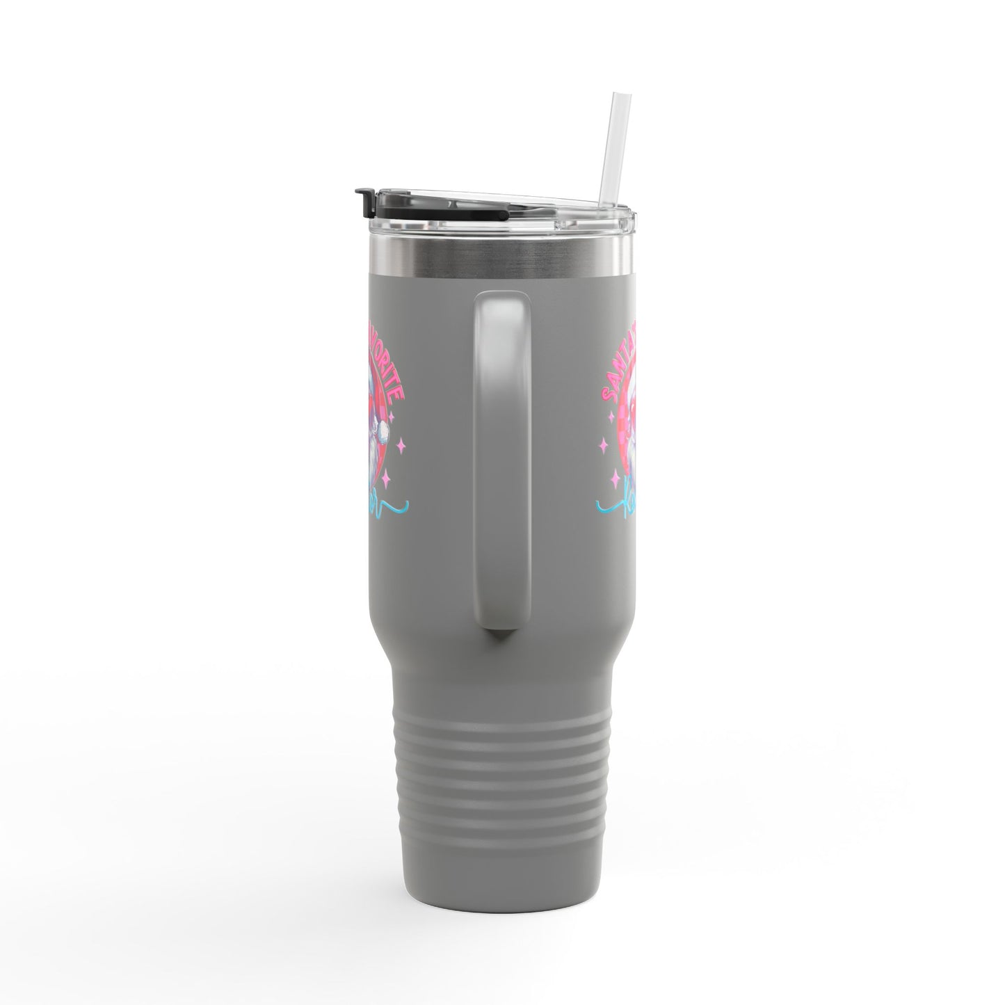Santa’s Favorite Realtor Tumbler – 40 oz Stainless Steel Mug with Holiday Design