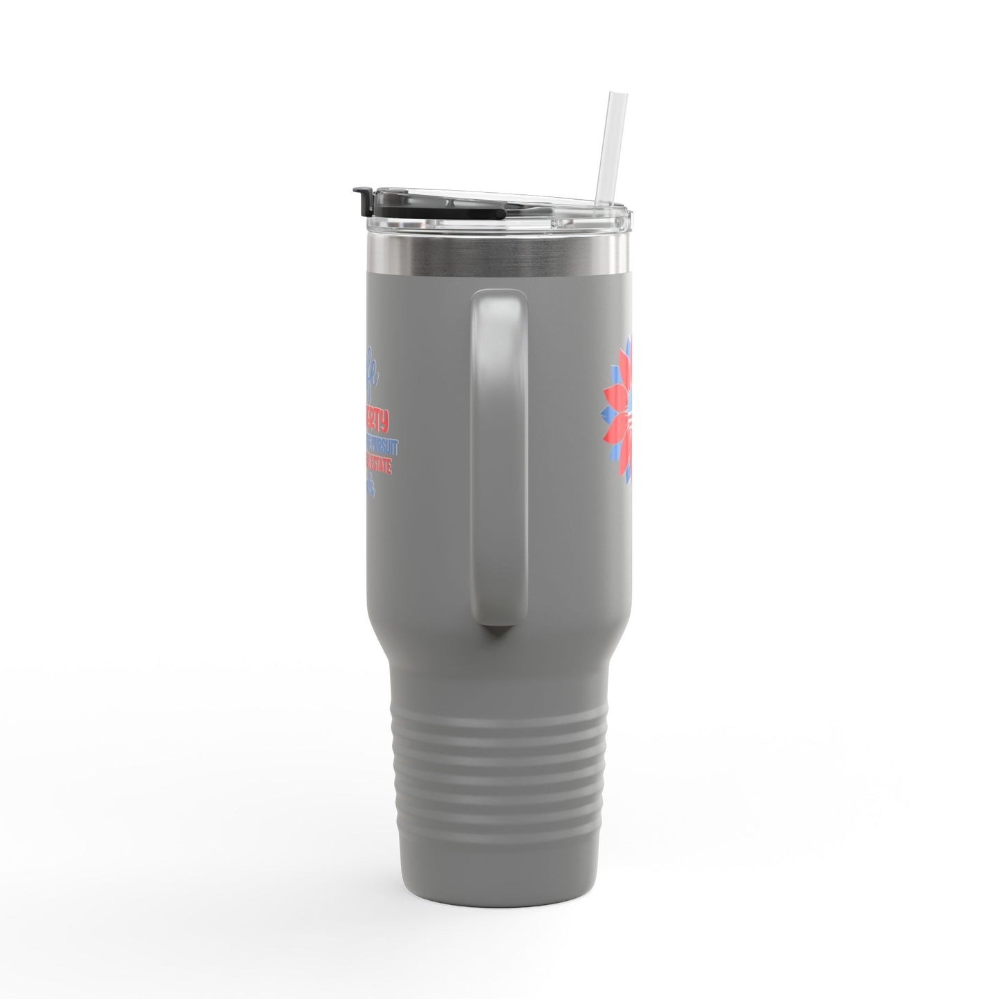 Life, Liberty & the Pursuit of Real Estate Deals – 40oz Patriotic Tumbler for Agents on the Move 🇺🇸💼✨