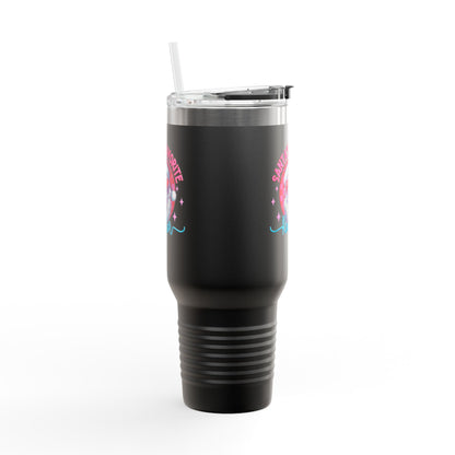 Santa’s Favorite Realtor Tumbler – 40 oz Stainless Steel Mug with Holiday Design