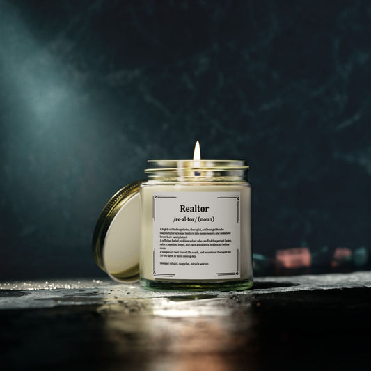 Realtor Definition Candle – Because Selling Homes Smells Like Success!